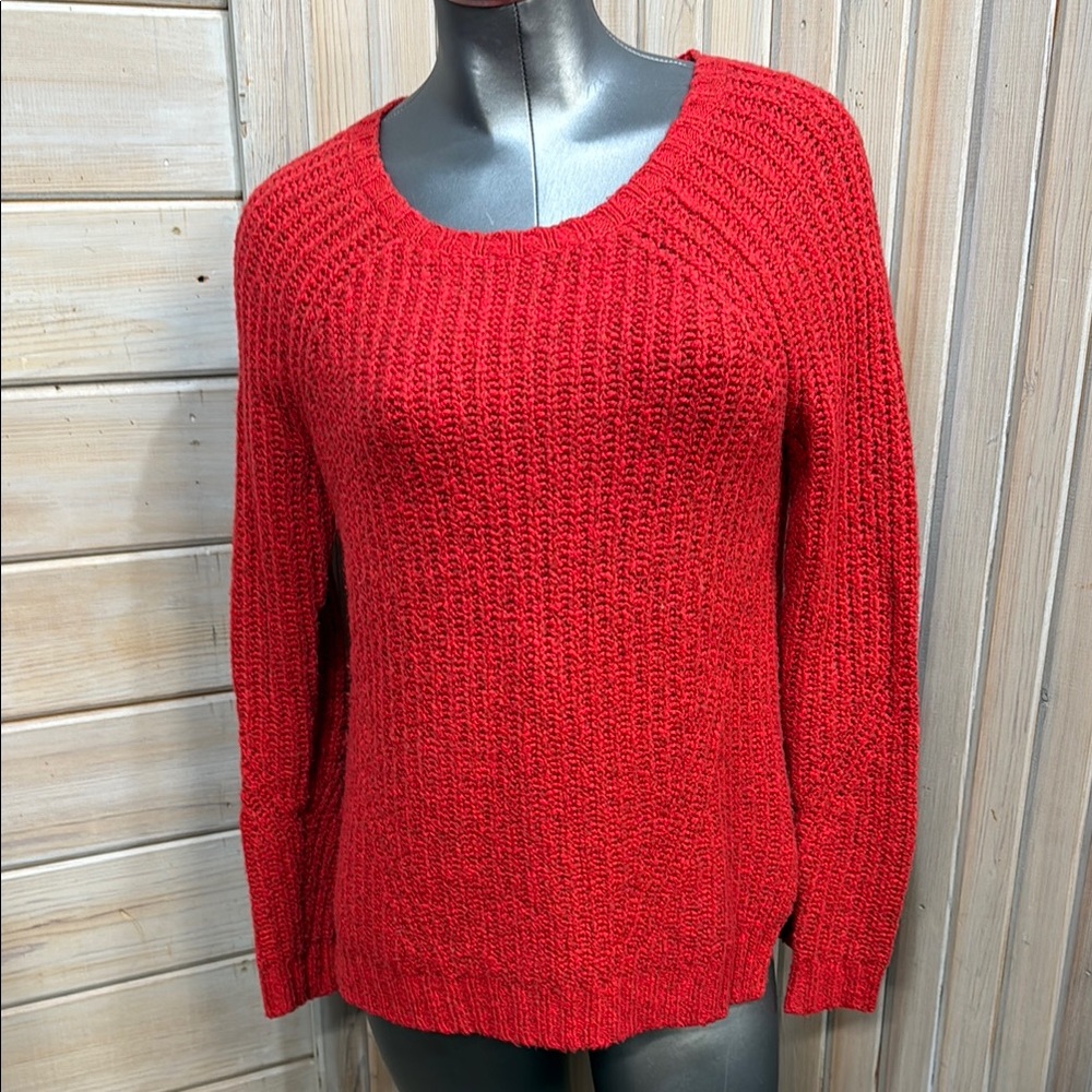 American Eagle Outfitters Red Crew Neck Sweater